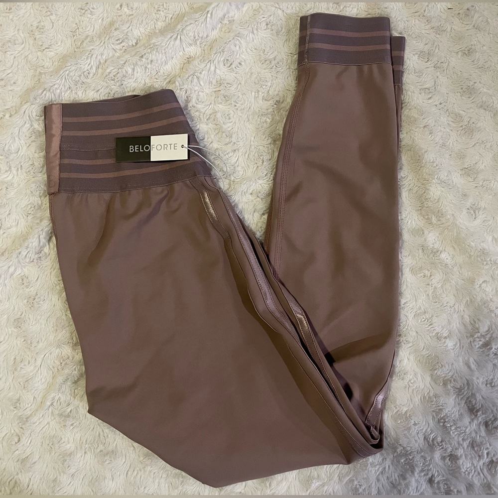 Beloforte Cuffed Leggings - Dusty Rose - Picture 2 of 7